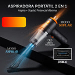 CleanJet™ - Aspiradora Portátil 2 en 1 (Aspira + Sopla)
